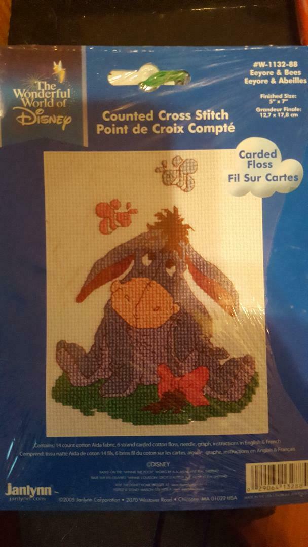 NEW Disney Eeyore and Bees Counted Cross Stitch JNLYNN #w-1132-88