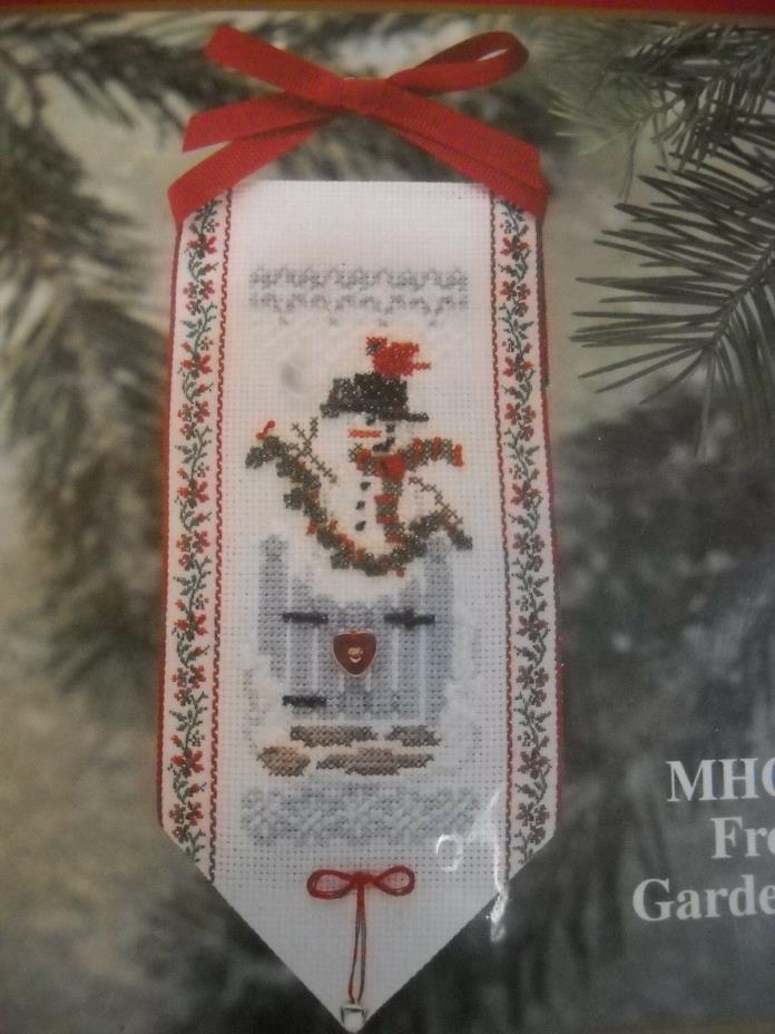 Frosty Garden Gate Counted Cross Stitch and Bead Kit Mill Hill MHGG39