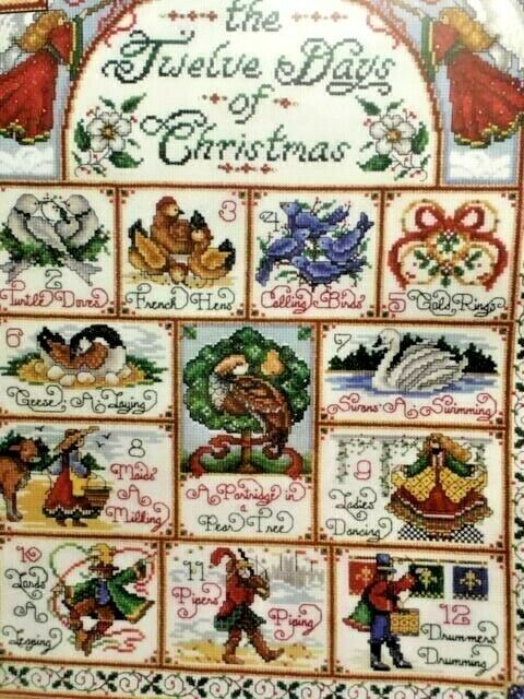 Design Works 12 DAYS OF CHRISTMAS Counted Cross Stitch KIT 5435  14