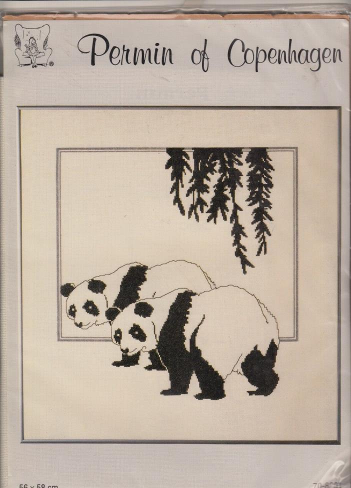 Permin of Copenhagen Panda Cross-stitch Kit 70-8201