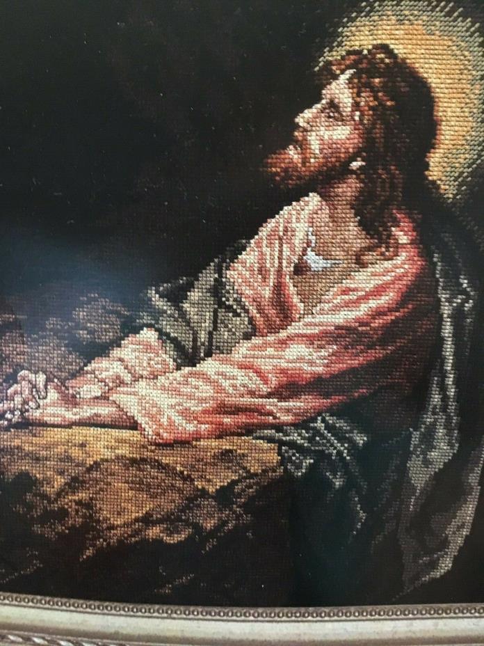 Bucilla Heirloom - Christ in Gethsemane - Counted cross stitch  11