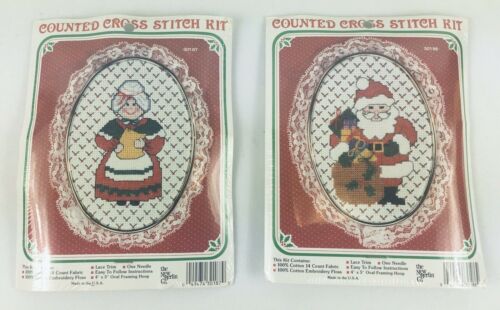 Christmas Counted Cross Stitch Kits Santa And Mrs Claus New Berlin 4