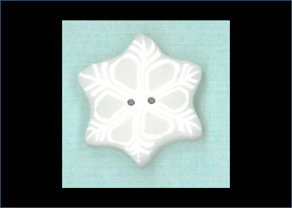 Just Another Button Company - Snowflake - 4442 - 2 Sizes