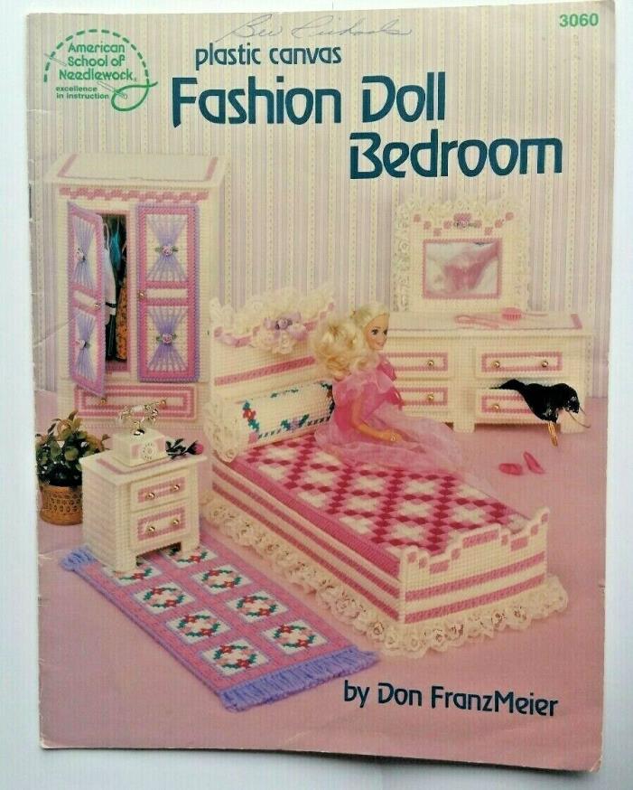 Plastic Canvas Fashion Doll Bedroom ASN 3060 American School of Needlework