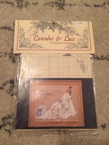 Lavender & Lace - “The Wedding” Cross Stitch Pattern #19 -Victorian Designs NEW
