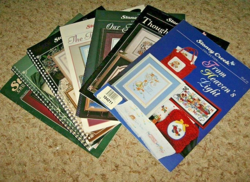 LOT OF 8~STONEY CREEK COLLECTION~COUNTED CROSS STITCH  BOOKLETS~GD/VGC