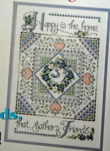 Happy Is The Home... Counted Cross Stitch Pattern From A Magazine HM21