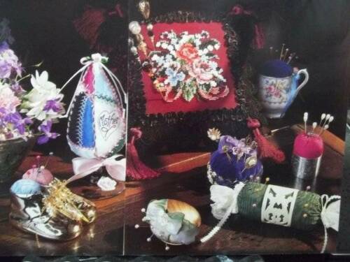 Beaded Bouquet + 2 Crafted Pincushions Counted X St Magazine Patterns PC19