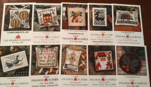 FARMERS MARKET PRAIRIE SCHOOLER CROSS STITCH MINI CARD COLLECTION SET