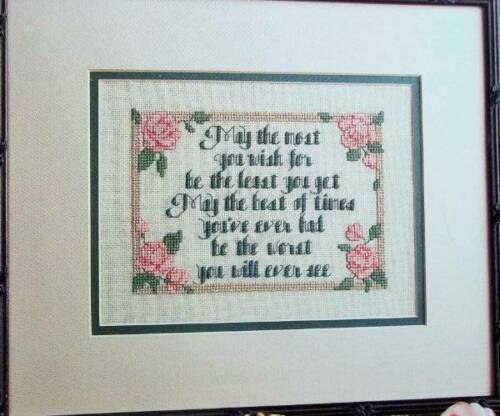 Best Of times Blessing Counted Cross Stitch Pattern From A Magazine PT17