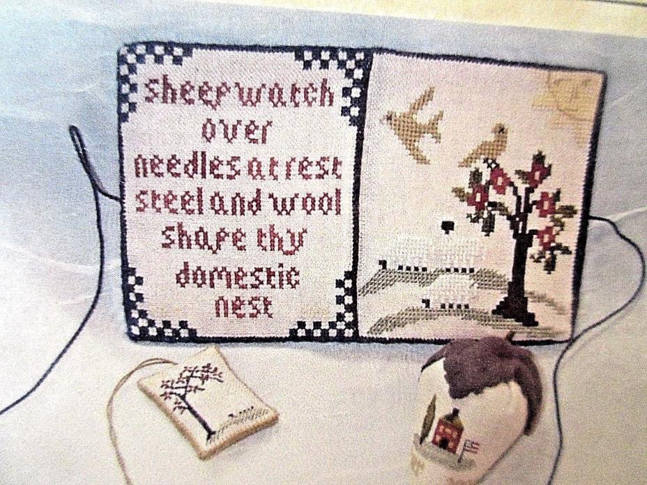 Dames of the Needle HAVE EWE ANY WOOL? NEEDLE BOOK Counted Cross Stitch Chart
