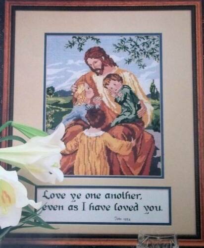 Jesus And The Children Counted Cross Stitch Pattern From A Book R86