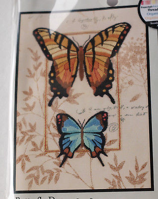 BUTTERFLY DUO Crewel Embroidery KIT 5