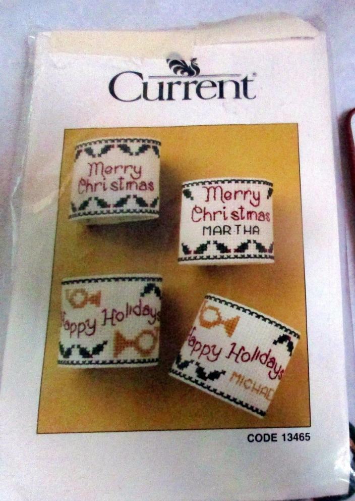 Christmas Napkin Rings  Stitchery Kit by CURRENT