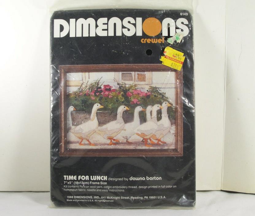 Dimensions Crewel Time For Lunch Ducks #6149 7
