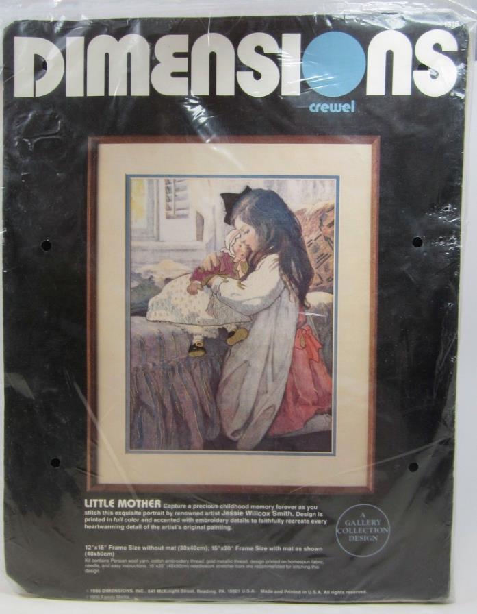 Vintage Dimensions Little Mother Crewel Kit 1315