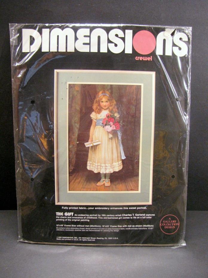 VINTAGE DIMENSIONS CREWEL EMBROIDERY KIT - 1989 Never Opened -  