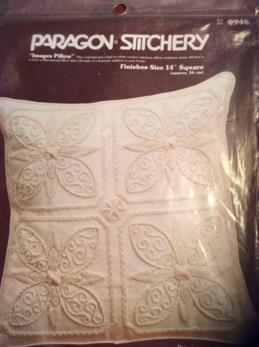 Images, vintage Paragon Stitch dry pillow kit, factory sealed, very pretty kit!