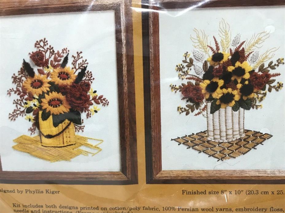 Sunflowers and Daisies Needlework kit 0525 The Creative Circle New Embroidery