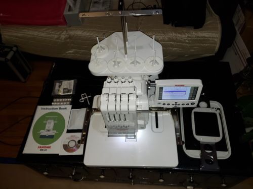Janome MB4S 4 Needle Embroidery Machine plus extension table + Extras