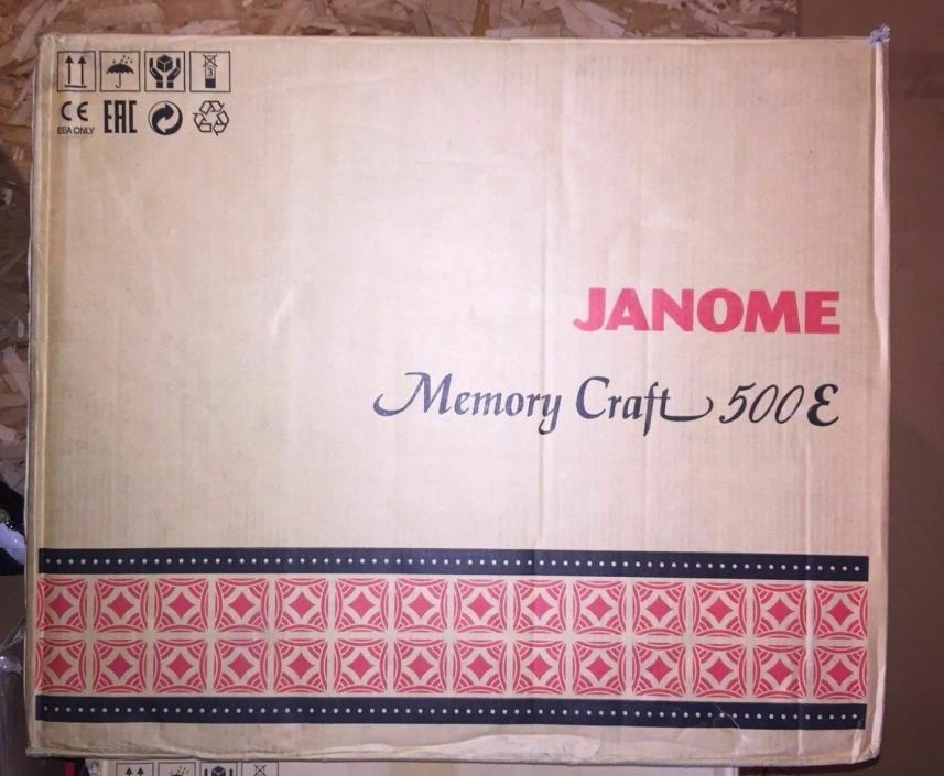 Janome Memory Craft 500E Embroidery sewing machine