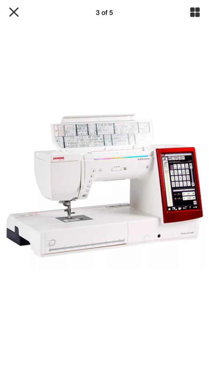 Janome Memory Craft 14000 Embroidery Machine Sewing Machine ONLY 27 Hours!