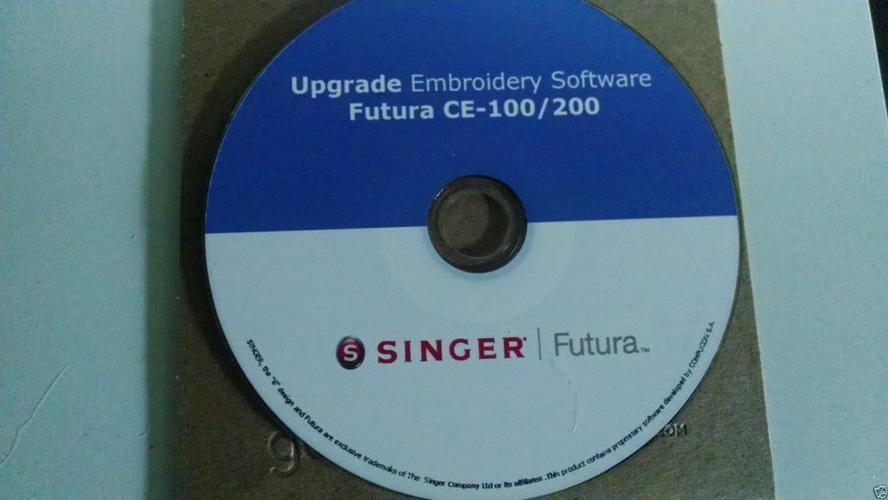 Singer Futura Upgrade 2.5 Software for the CE 100 or CE 200 + BONUS !!