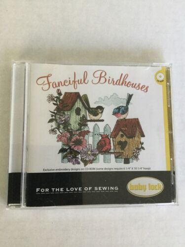 Baby Lock FANCIFUL BIRDHOUSES  Embroidery Designs on CD-ROM