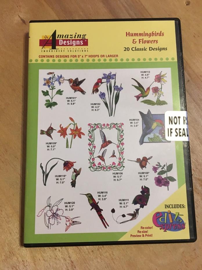 amazing designs embroidery solutions hummingbirds and flowers