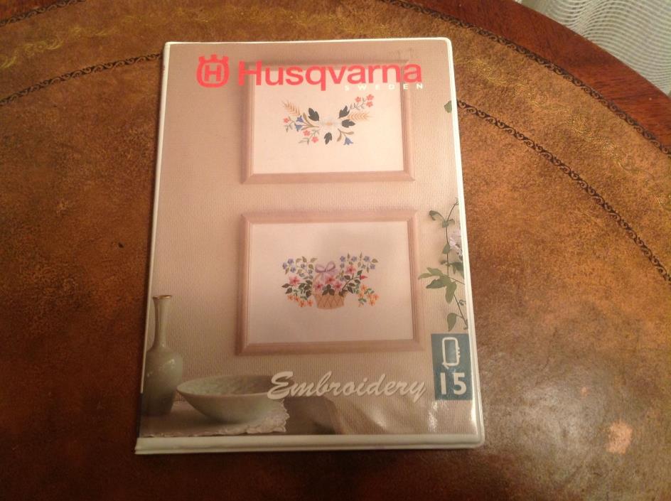 Viking Husqvarna Embroidery Card #15 for Rose, Scandinavia, Iris W/FREE SHIPPING