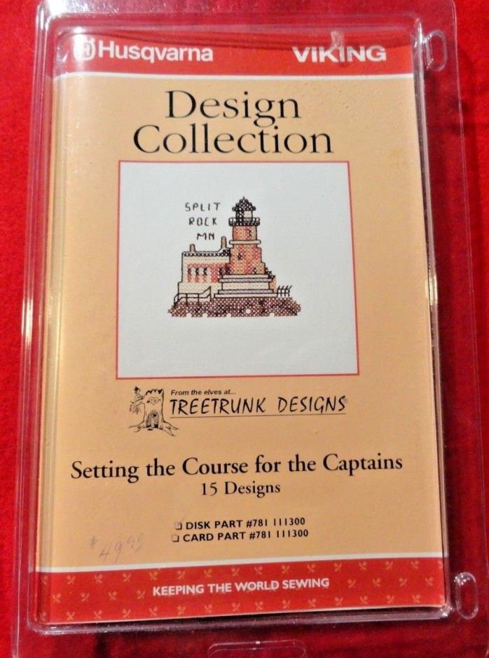 HUSQVARNA DESIGNER I  COLLECTION SETTING THE COURSE FOR THE CAPTAIN SEE PHOTOS