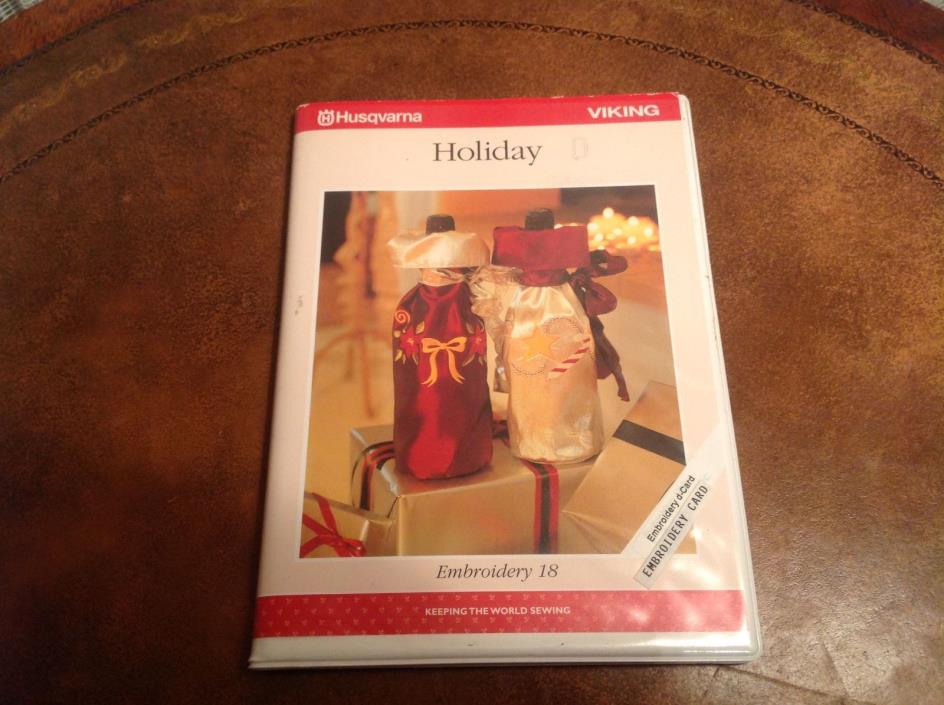 Viking Husqvarna Embroidery Card #18 for Rose, Scandinavia, Iris W/FREE SHIPPING