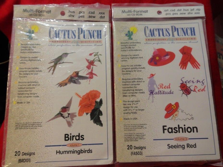 LOT OF 2 CACTUS PUNCH  HUMMING BIRDS & SEEING RED FASHION SEE PHOTOS