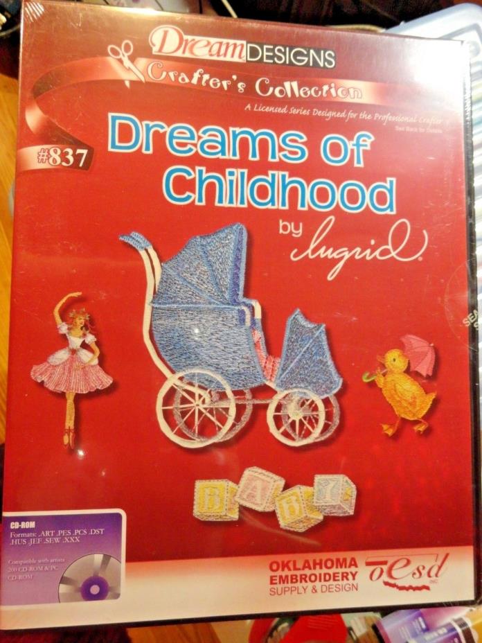 DREAMS OF CHILDHOOD 837  OESD MACHINE EMBROIDERY DESIGNS SEE PHOTOS