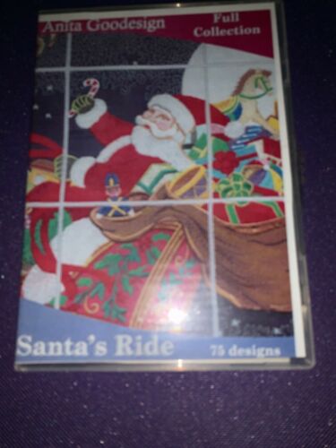 Anita Goodesign Santa's Ride Embroidery Machine Design CD NEW 69AGHD