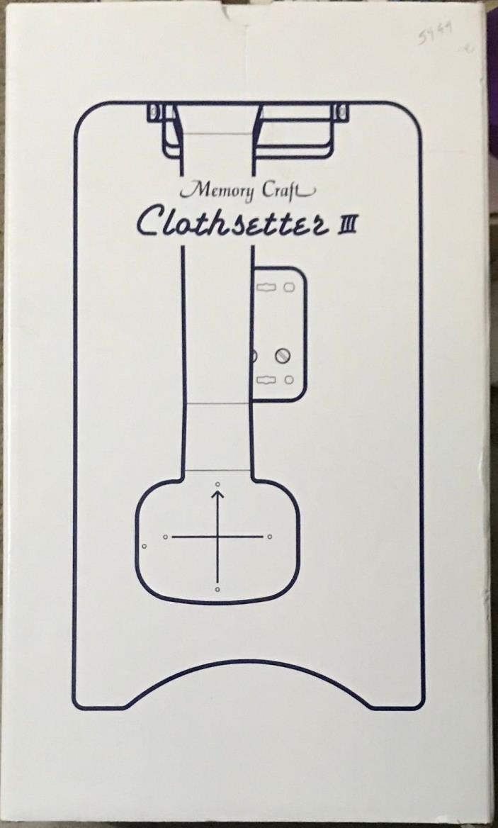 Genuine Janome Memory Craft Clothsetter III 3 NEW in Box Placement Tool