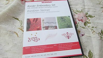 Bernina Artista USB BORDER EMBROIDERY SET/w Tutorial cd and Color Charts EXC