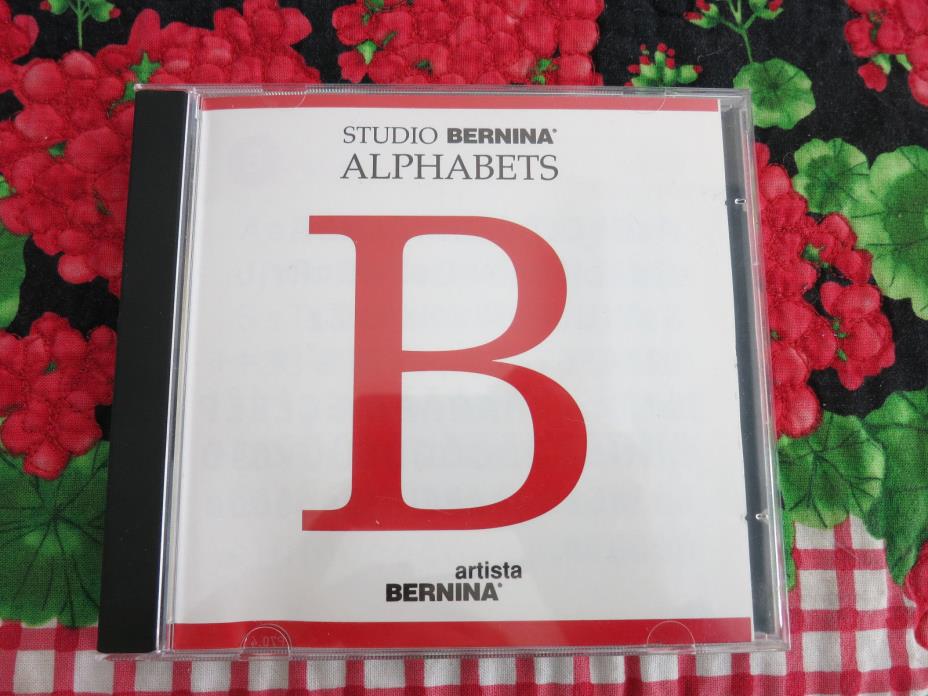 Bernina Embroidery Card Alphabet Letters Frames for Artista 165-180