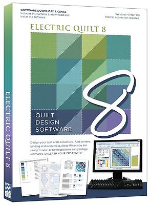 Electric Quilt 8 Quilt Design Software EQ8 for Windows/Mac OS
