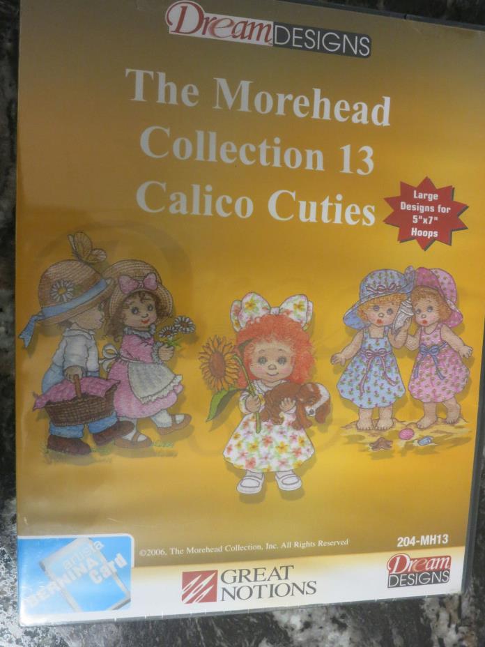 The Morehead Collection 13 OESD Bernina Artista Embroidery Machine Memory Card