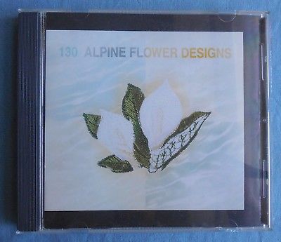 Janome 9000 Memory Card #130 Alpine Flower Designs, in Original Case