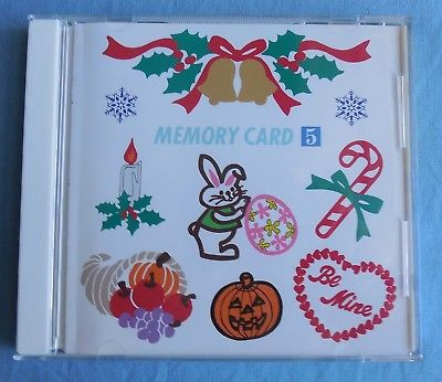 Janome 8000/9000 Memory Card #  5 Valentine, Xmas & Easter, in Original Case
