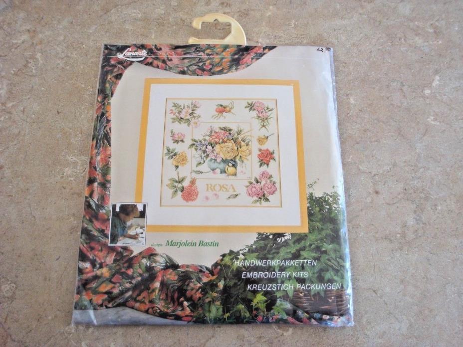LANARTE MARJOLEIN BASTIN CROSS STITCH ROSA KIT 34357  36 X 36 cm