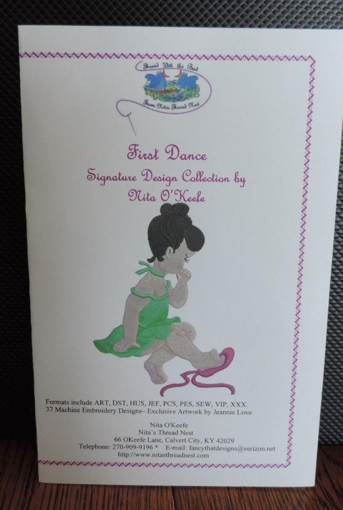 First Dance Embroidery Design Collection, by Nita O`Keefe  37 designs
