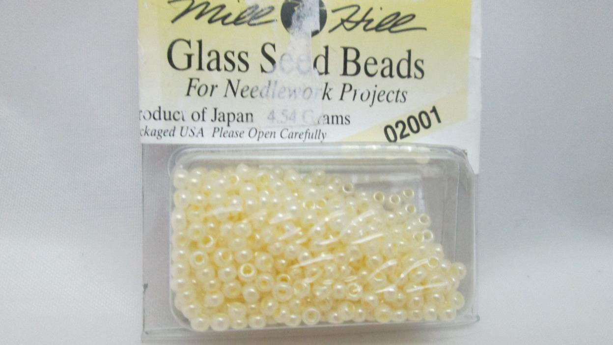 Mill Hill 11/0 Glass Seed Beads - Pearl 02001