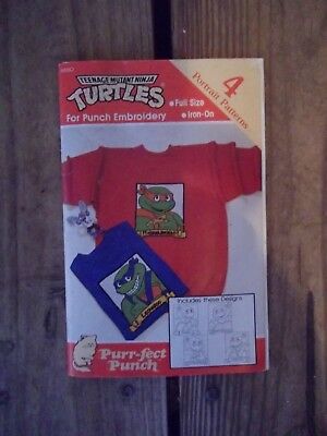 Purr-fect Punch Teenage Mutant Ninja Turtles Transfers TMNT Embroidery 64260