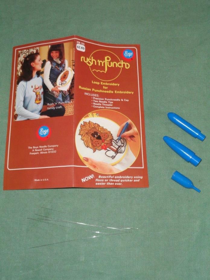 (2671) PUSH AND PUNCH Punchneedle with instructions