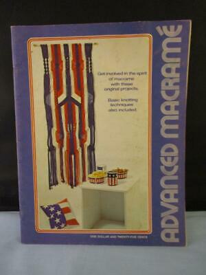 Vtg 1972 RARE Advanced Macrame Patterns Instruction Book Hammock Curtain Bags