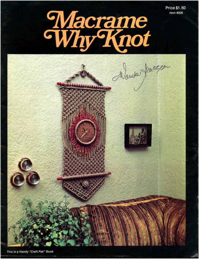 Macrame Why Knot Wall Hanging Plant Hanger Lamp Shade Wine Rack Patterns