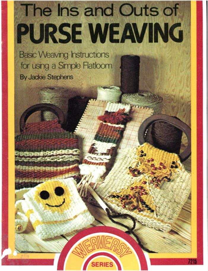 The INS OUTS PURSE WEAVING Macrame Applique Purses Weaving Pattern Book